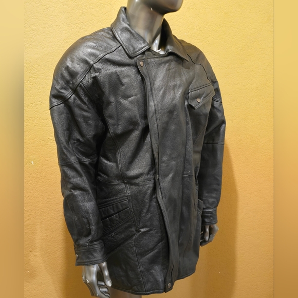 PHASE 2 Men's Leather jacket sz M. M82T - Picture 3 of 7